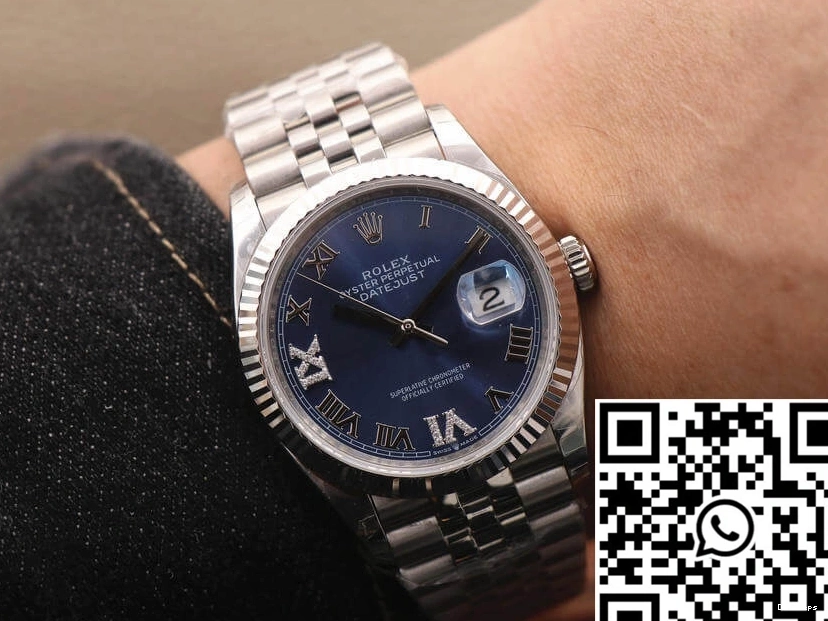 Rolex Blue 126234 EW Dial Factory Datejust 0314